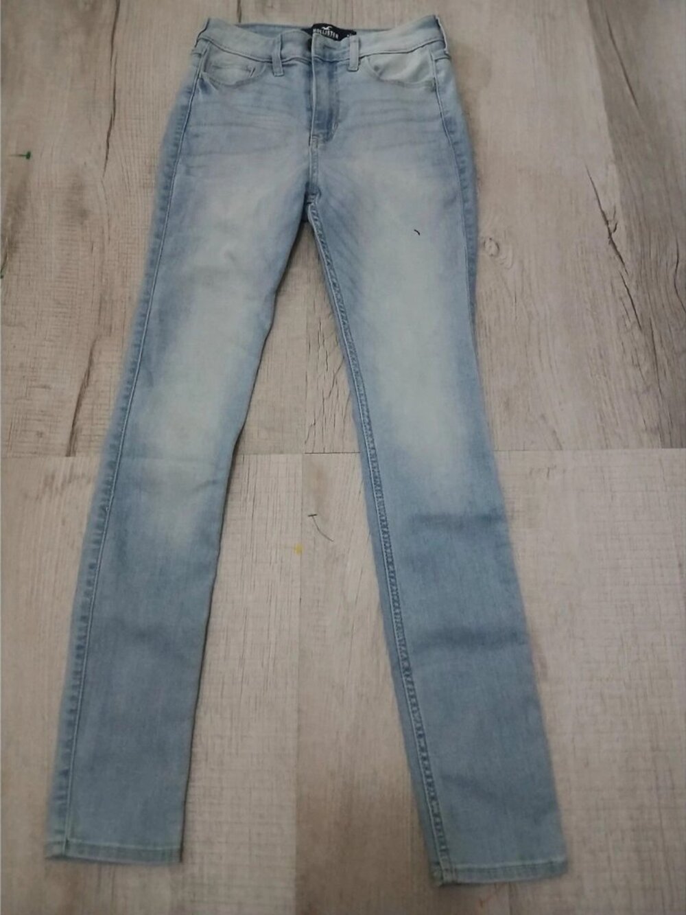 Hollister High Rise Super Skinny Classic Stretch Jeans Light Blue W24 L28